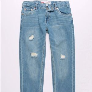Levi’s 502 Regular Taper Light Wash Boys Ripped Jeans